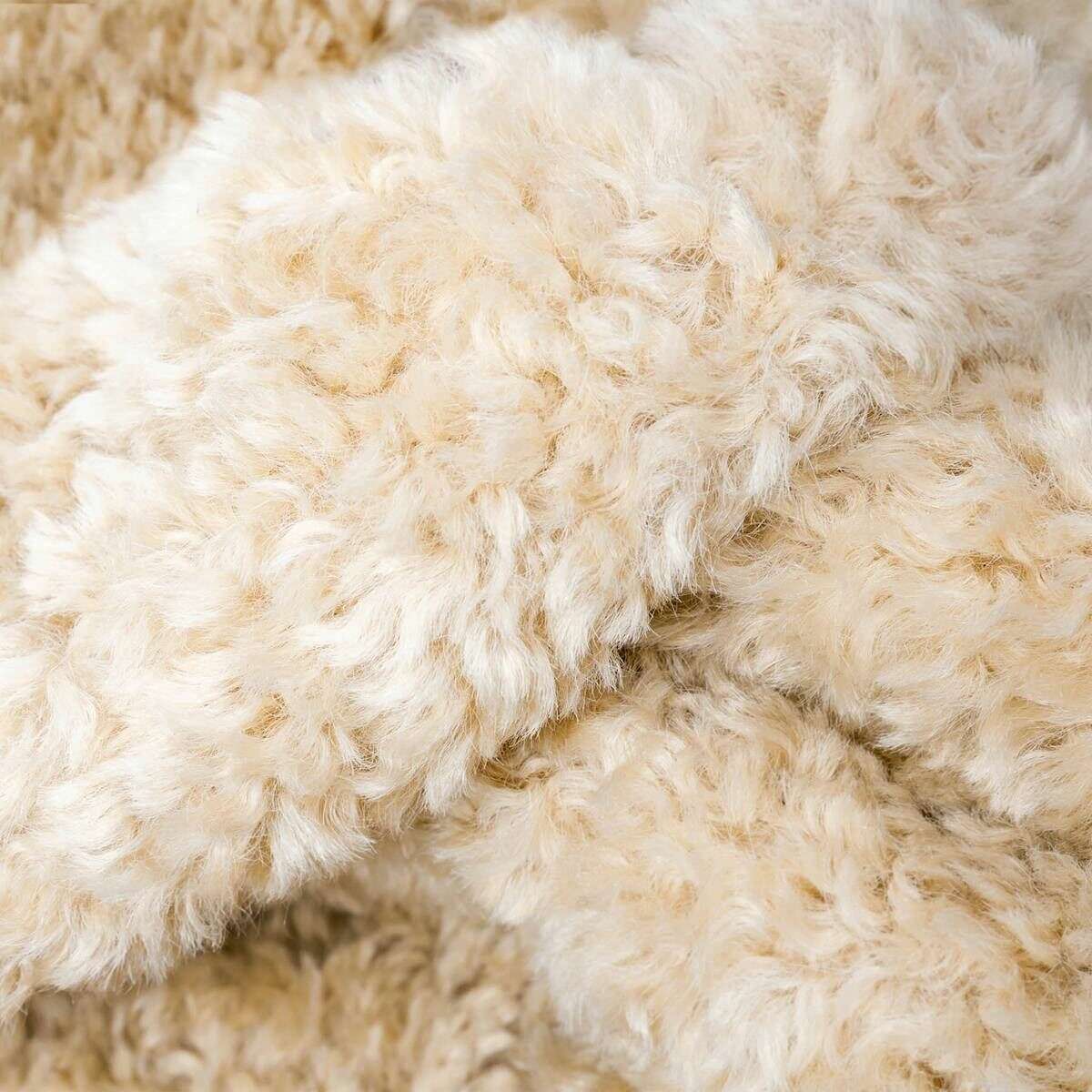 Dents Teddy Fleece Snood - Natural Beige - Image 2