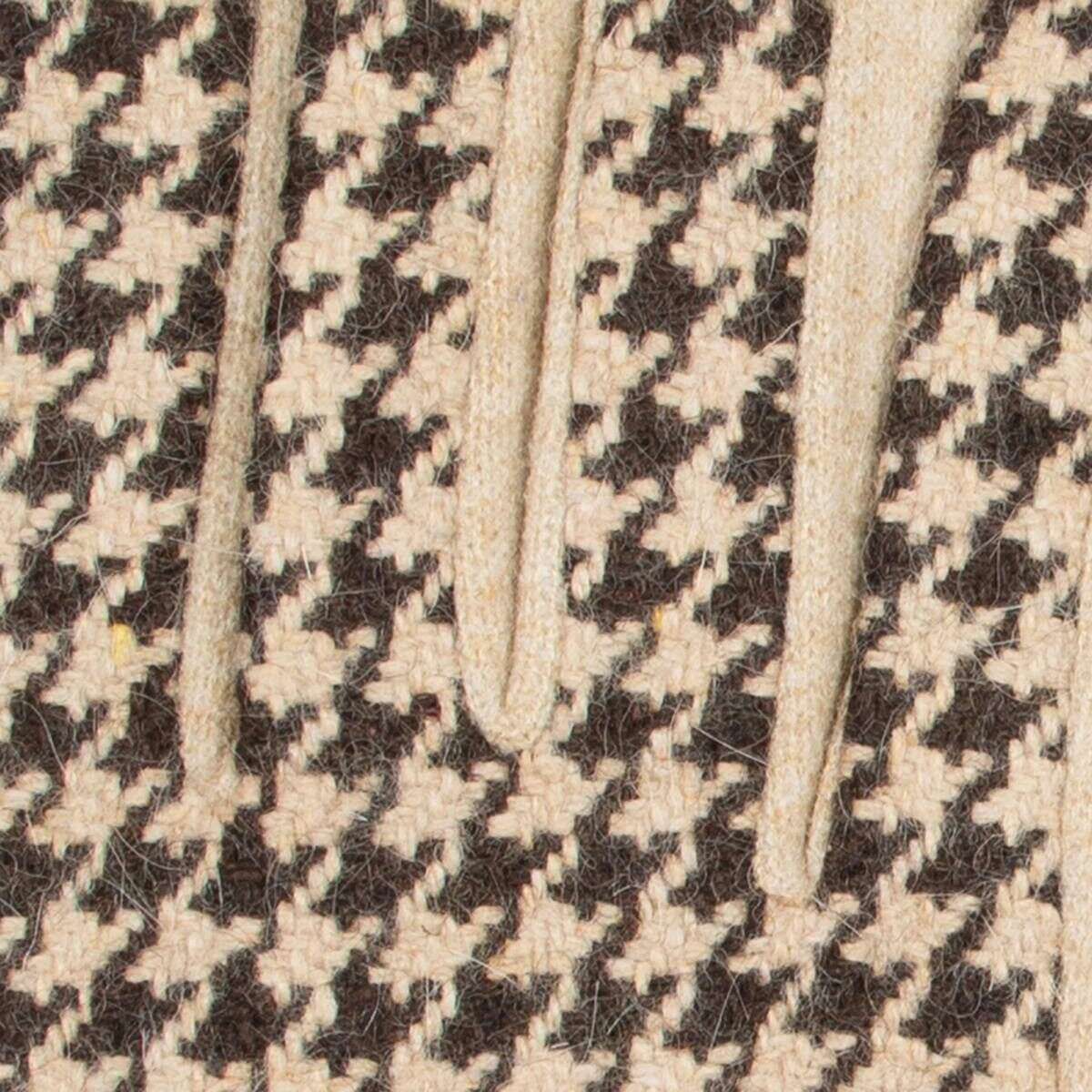 Dents Touchscreen Dogtooth Design Gloves - Natural - Image 6