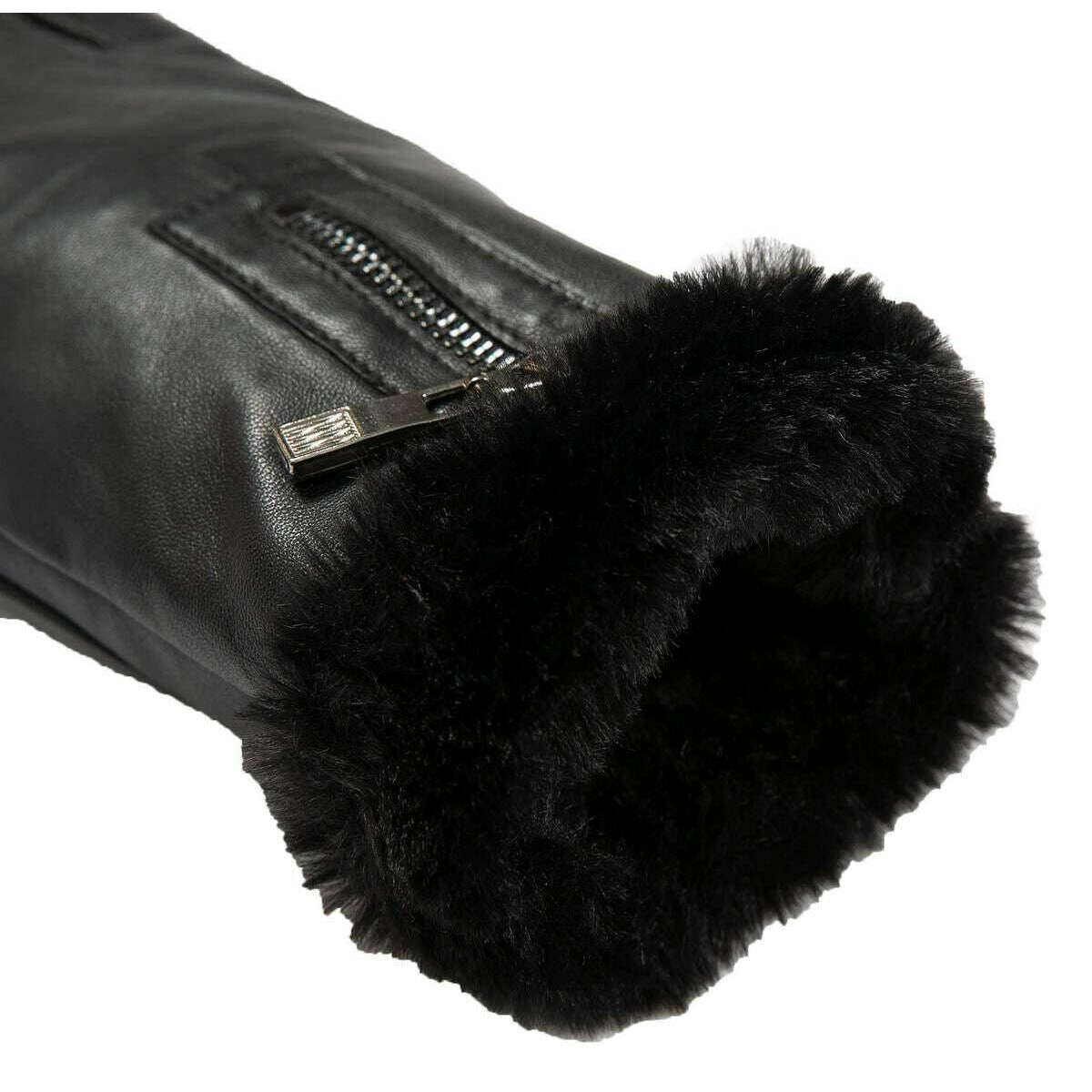 Dents Yasmin Touchscreen Leather Gloves - Black - Image 7