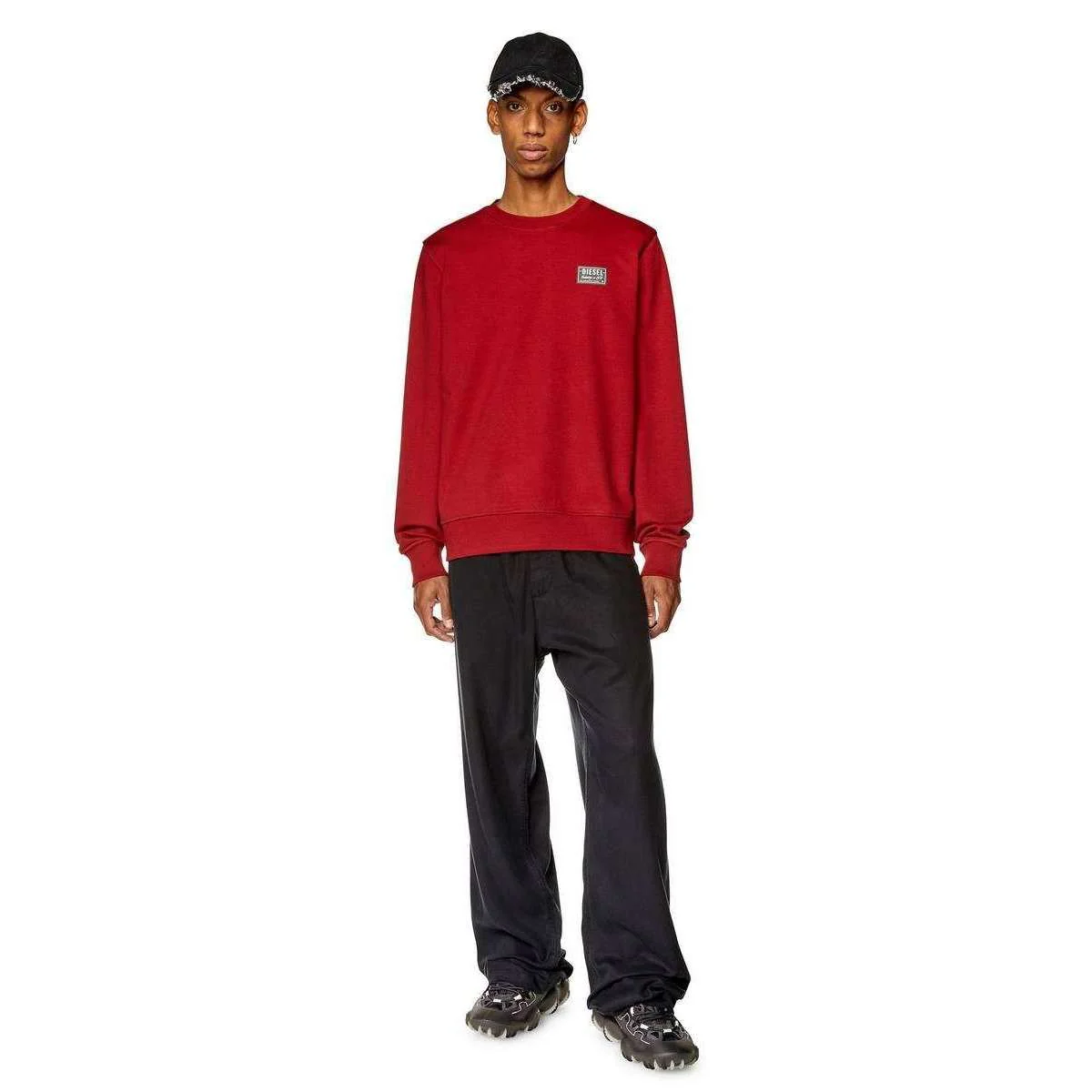 Diesel Ginn SP Sweatshirt - Burgundy - Image 4