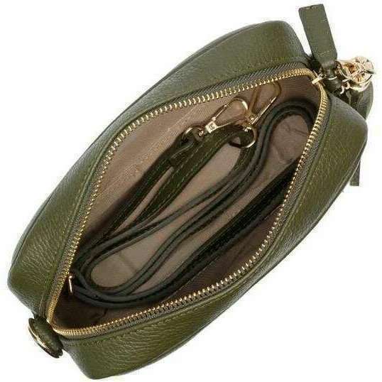 Elie Beaumont Crossbody Bag - Olive Green - Image 2