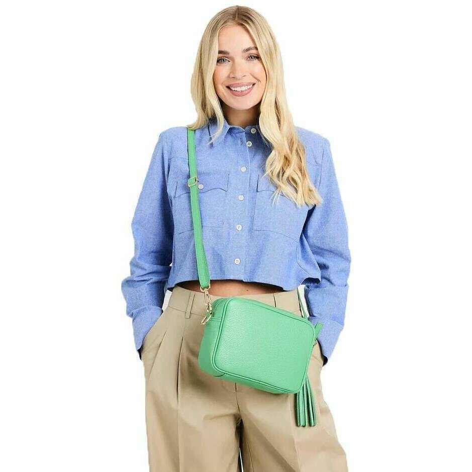 Elie Beaumont Crossbody Bag - Pistachio Green - Image 4