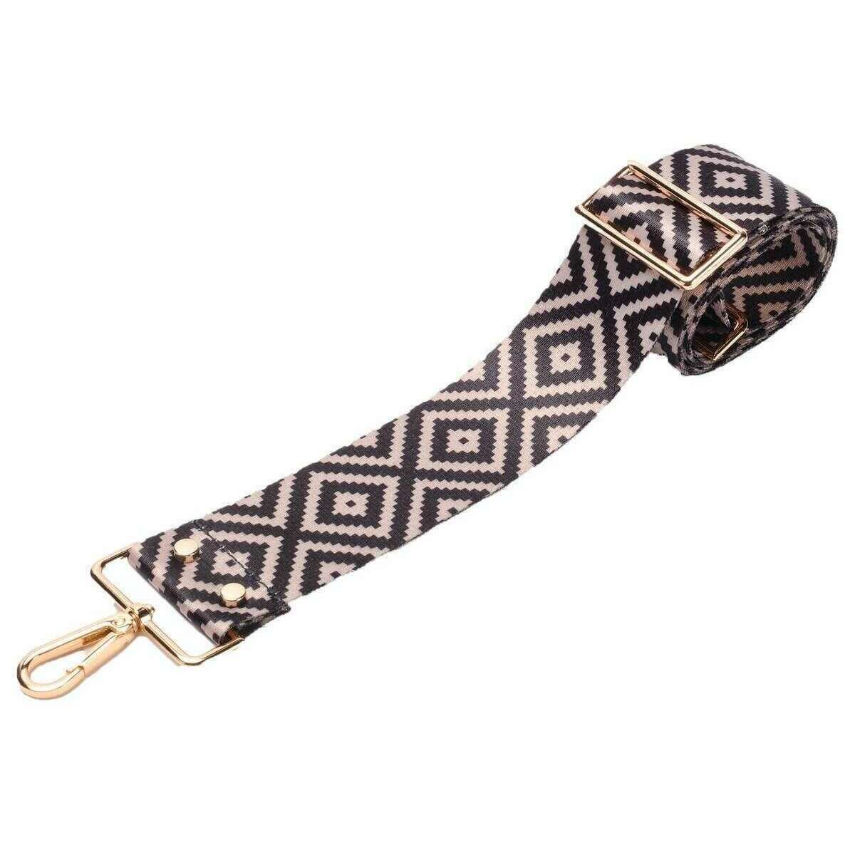 Elie Beaumont Crossbody Strap - Blue Diamonds