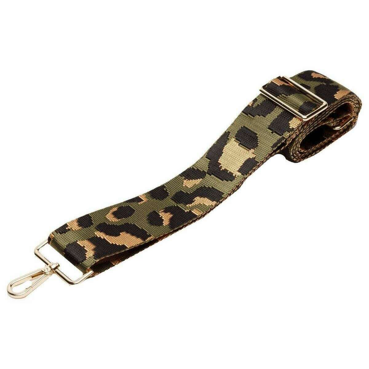 Elie Beaumont Crossbody Strap - Green Leopard