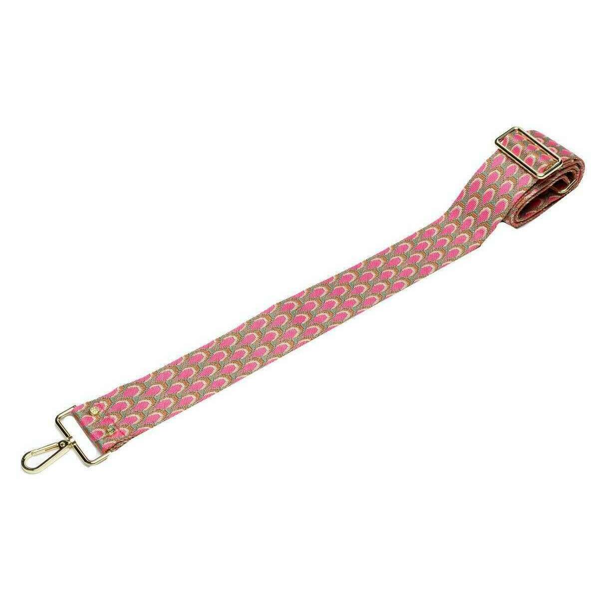 Elie Beaumont Crossbody Strap - Peacock Pink