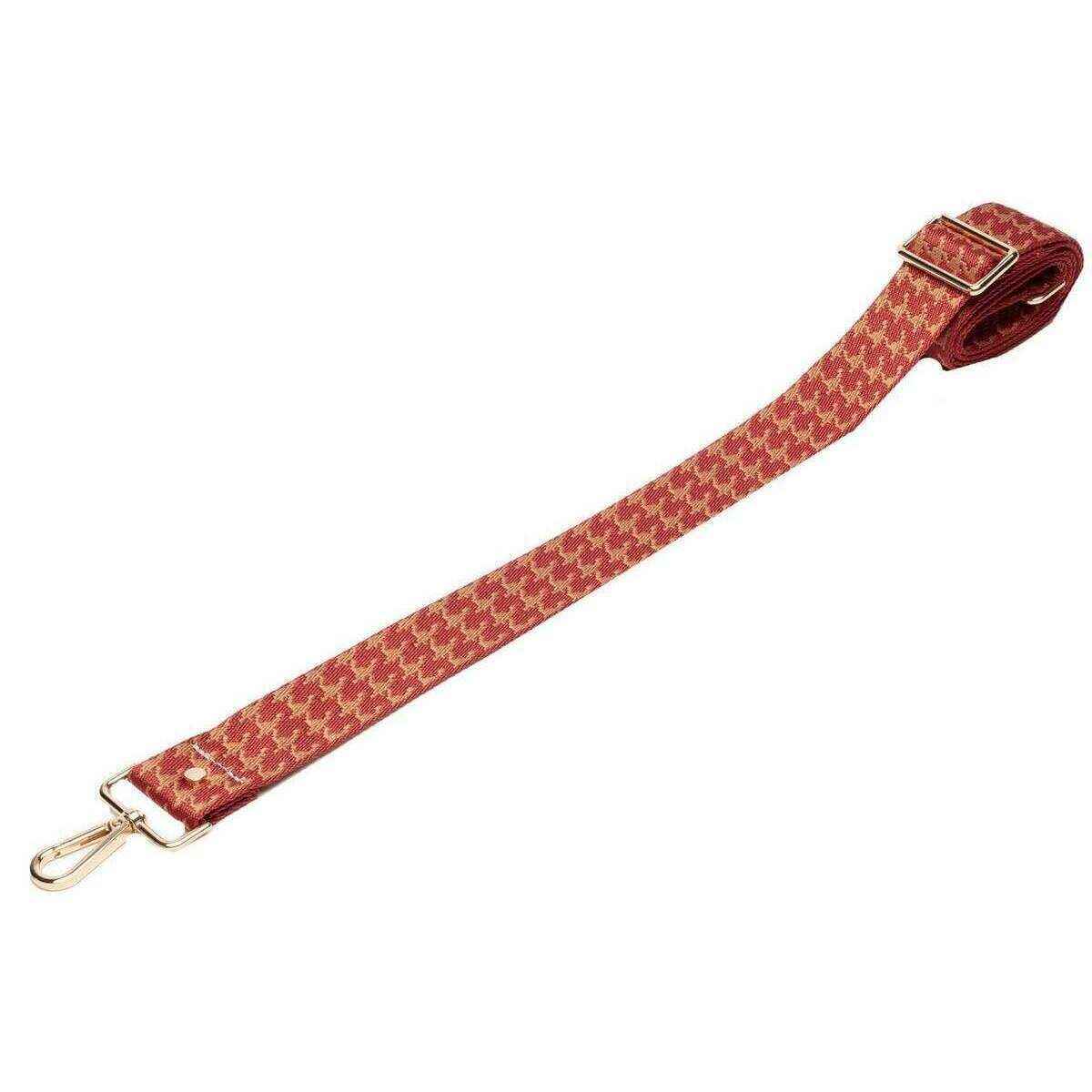 Elie Beaumont Crossbody Strap - Ruby Red Dogtooth