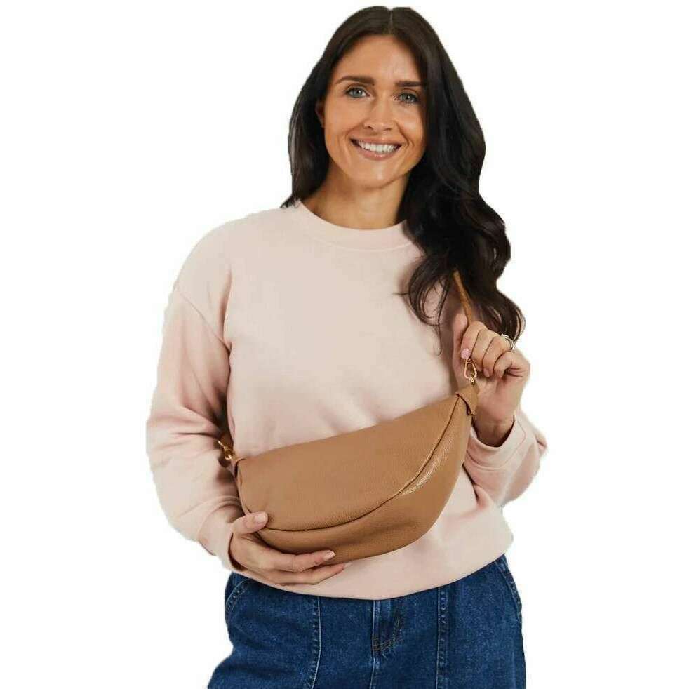 Elie Beaumont Hobo Bag - Camel Brown - Image 4