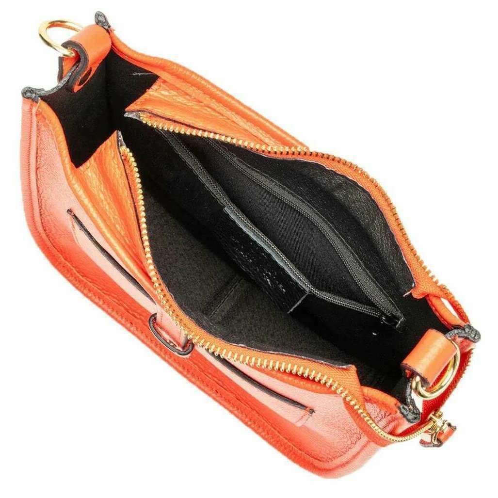 Elie Beaumont Messenger Bag - Coral Orange - Image 4