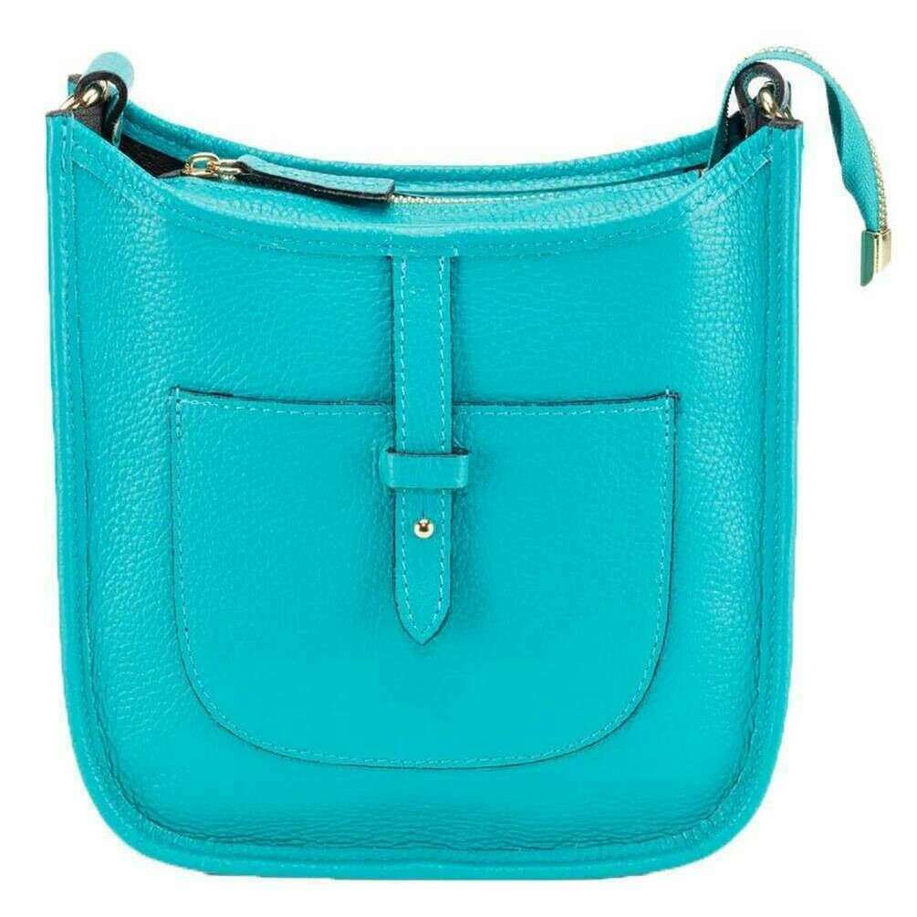 Elie Beaumont Messenger Bag - Turquoise - Image 2