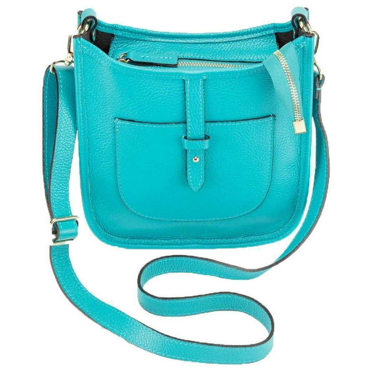 Elie Beaumont Messenger Bag - Turquoise - Image 3