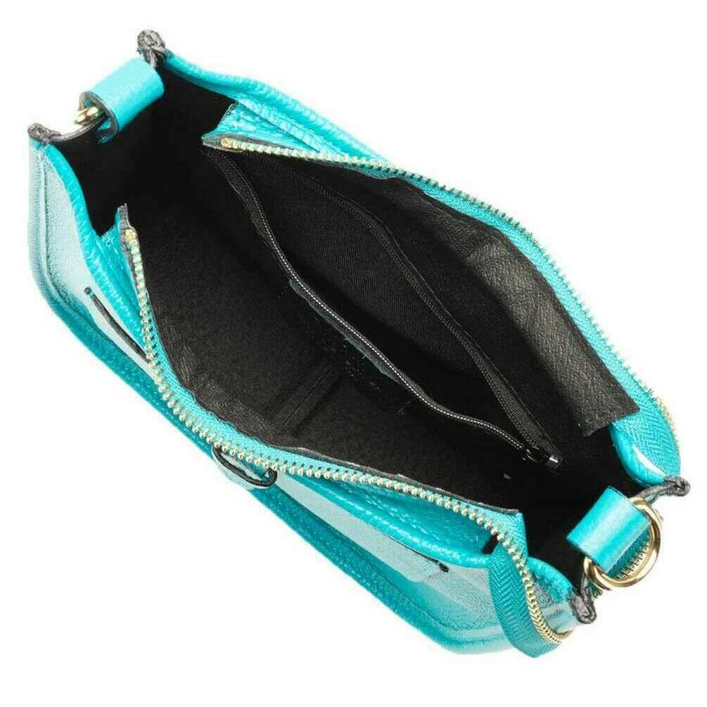 Elie Beaumont Messenger Bag - Turquoise - Image 4