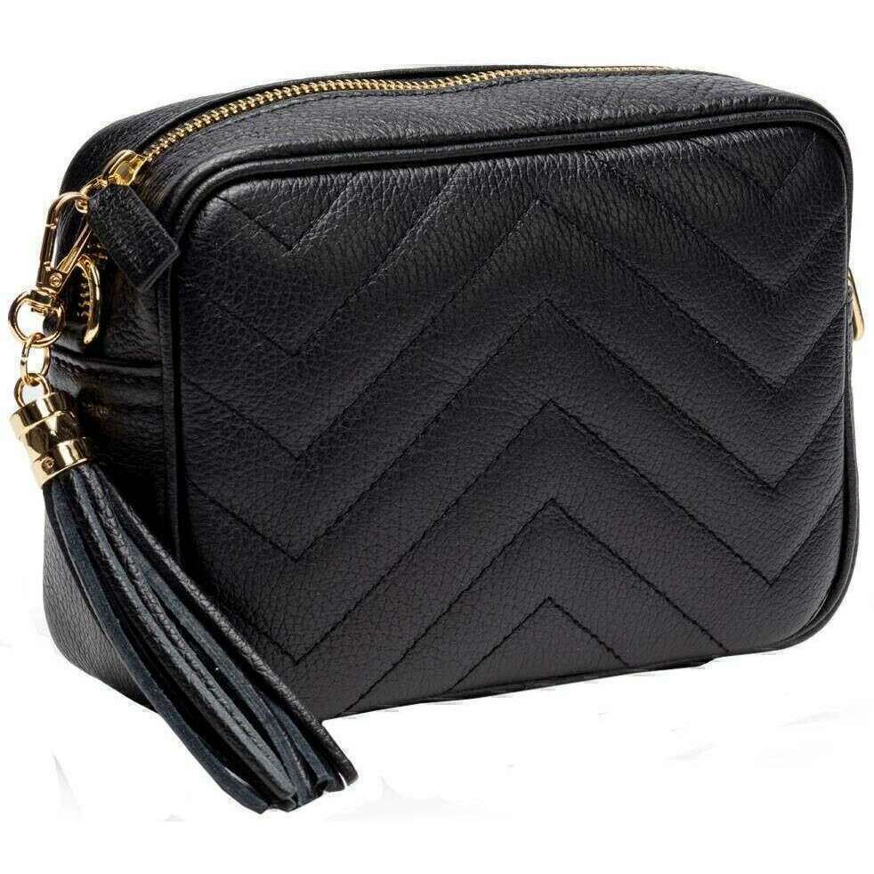 Elie Beaumont Quilted Crossbody Bag - Black - Image 2
