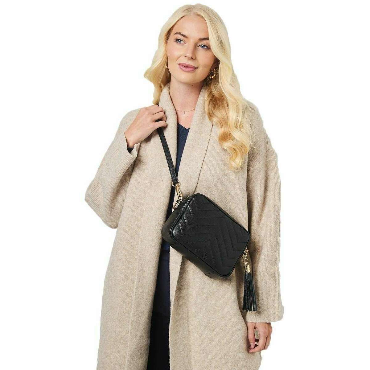 Elie Beaumont Quilted Crossbody Bag - Black - Image 4