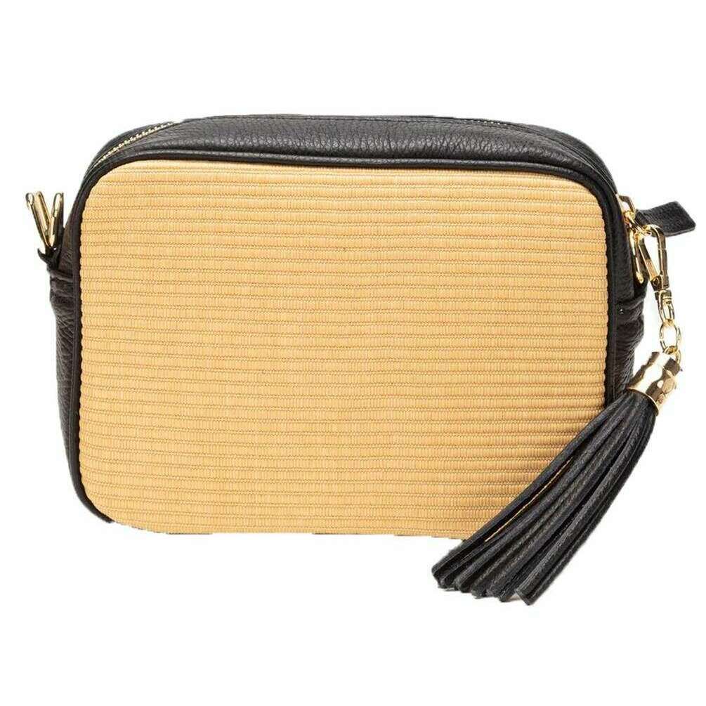 Elie Beaumont Raffia Crossbody Bag - Black - Image 2