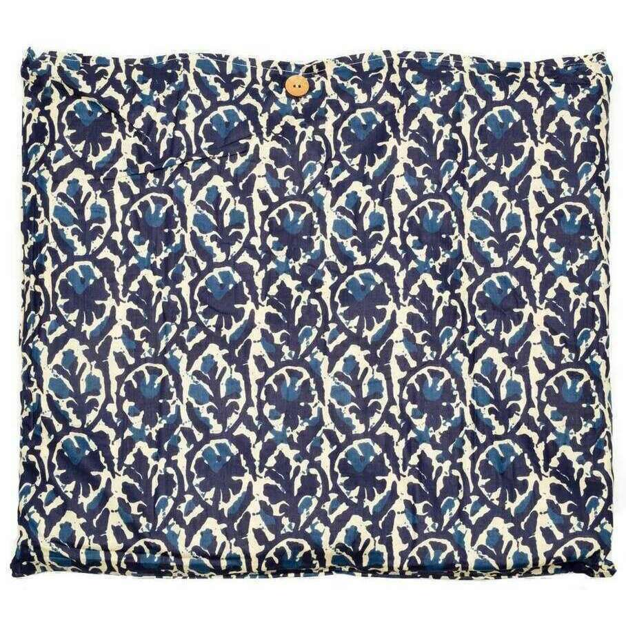Elie Beaumont Serendipity Cotton Quilted Tote Bag - Ikat Indigo - Image 4