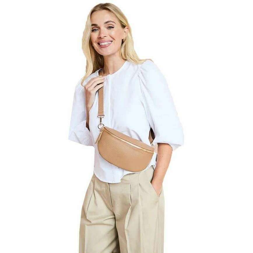 Elie Beaumont Sling Bag - Camel Brown - Image 3