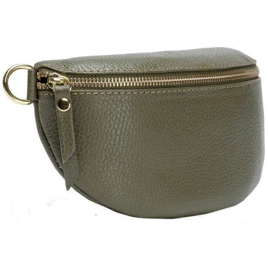 Elie Beaumont Sling Bag - Olive Green - Image 2