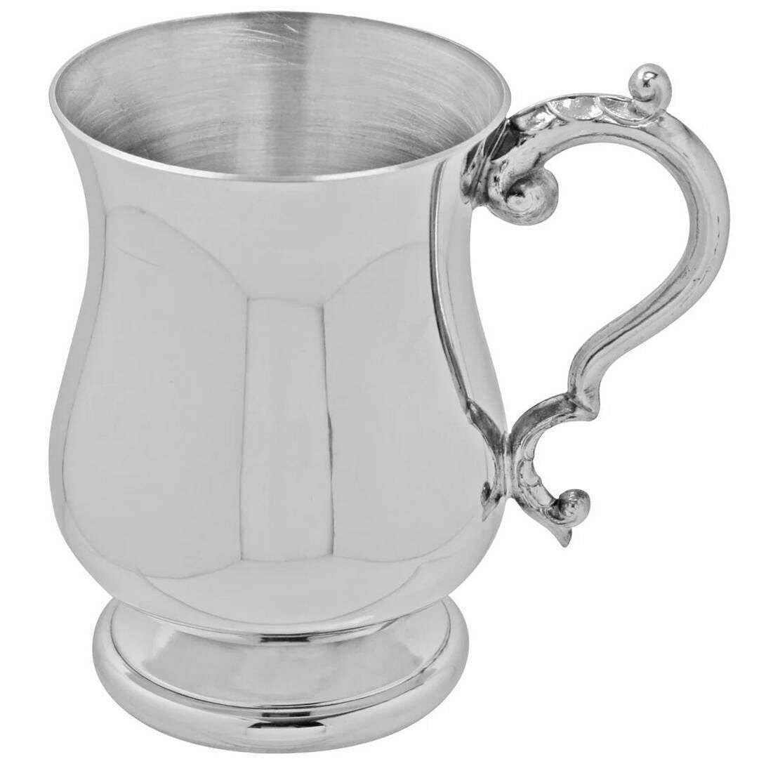 English Pewter Company 1/2pt Georgian Tankard - Silver