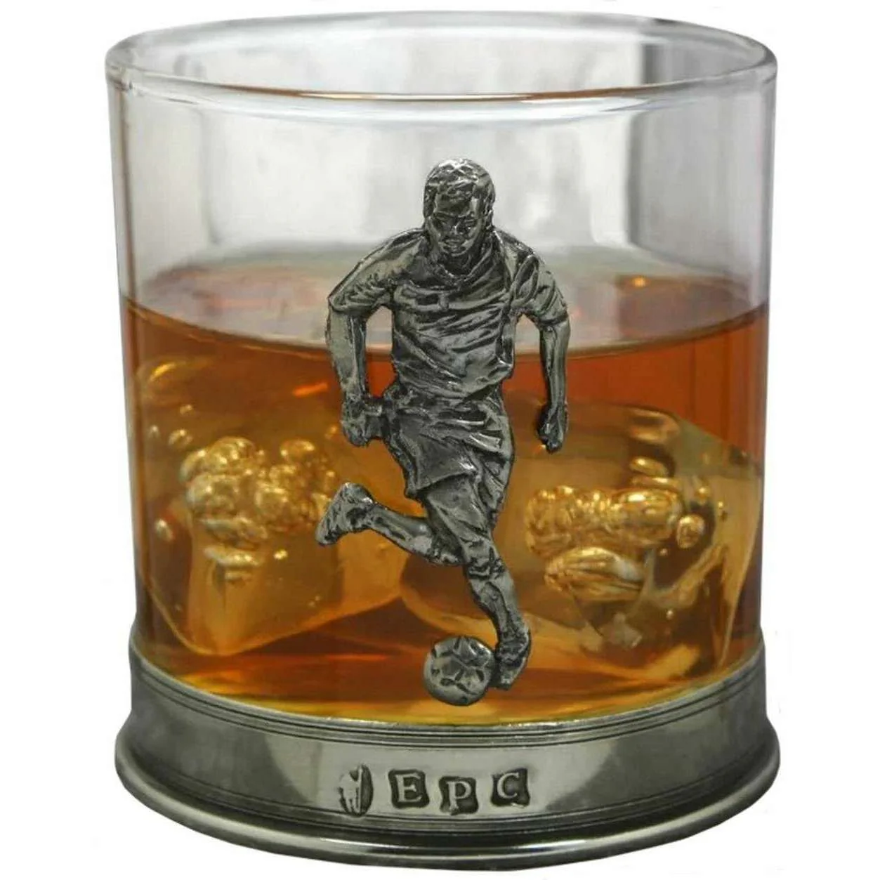 English Pewter Company 11oz Football Tumbler - Silver/Clear - Image 2