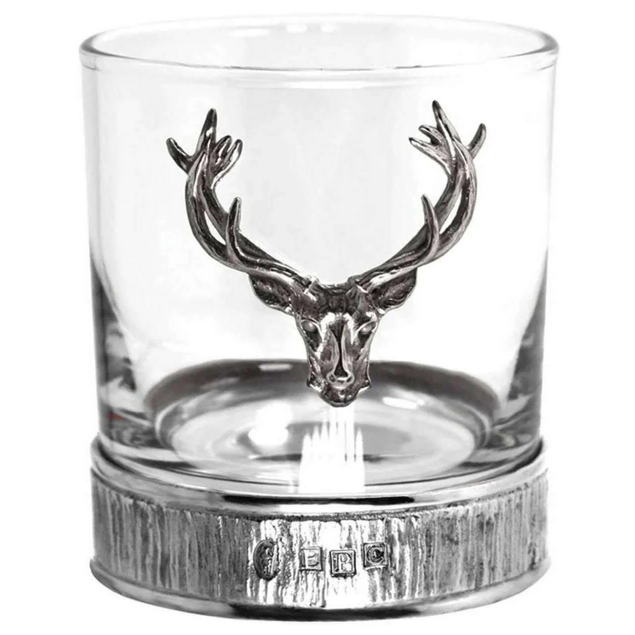 English Pewter Company 11oz Majestic Stag Single Stag Tumbler - Silver/Clear