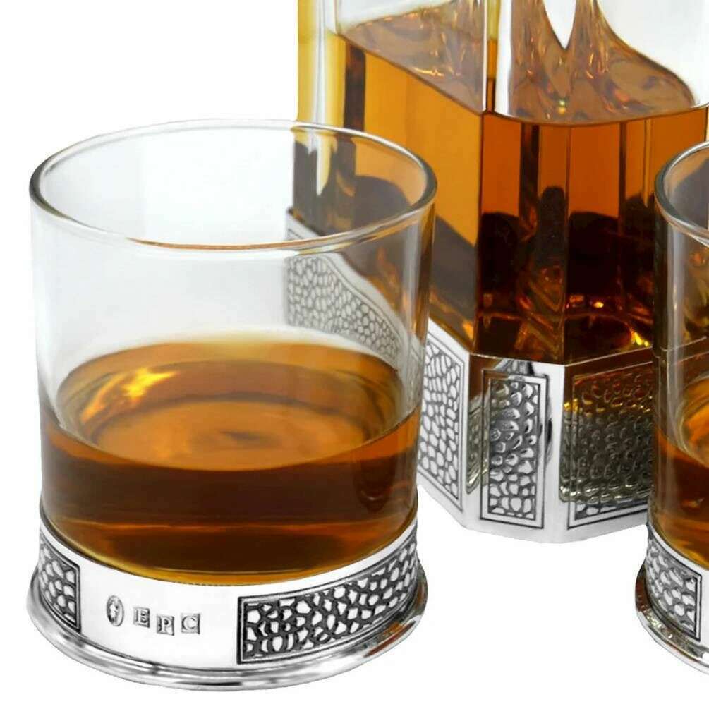 English Pewter Company 11oz Manhattan Single Tumbler - Clear/Silver - Image 2