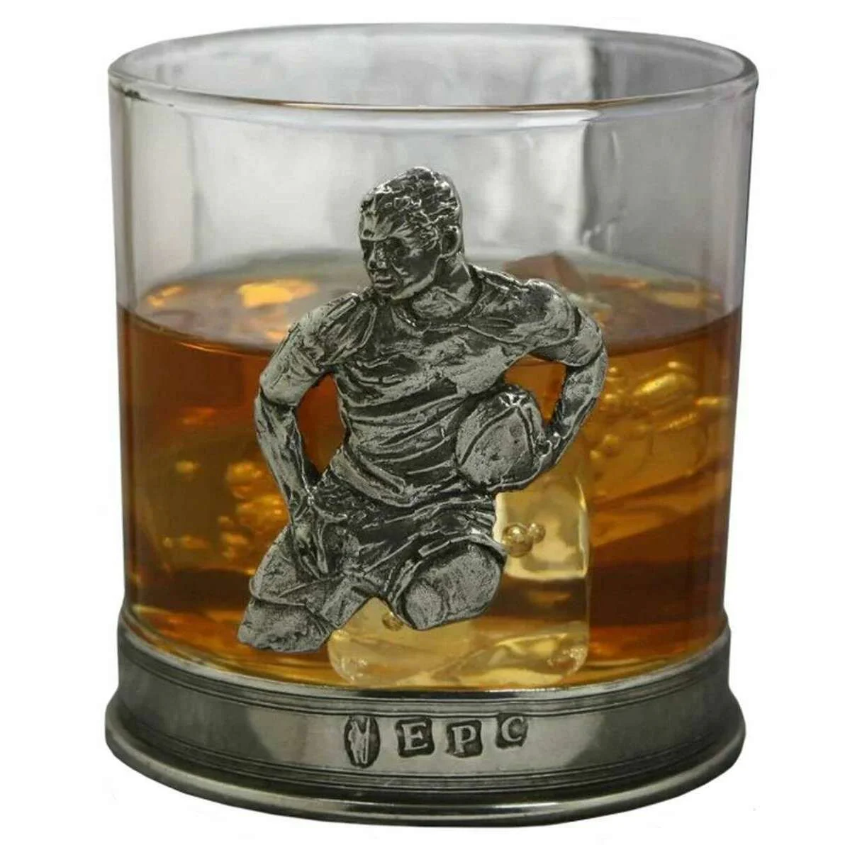English Pewter Company 11oz Rugby Tumbler - Silver/Clear - Image 2