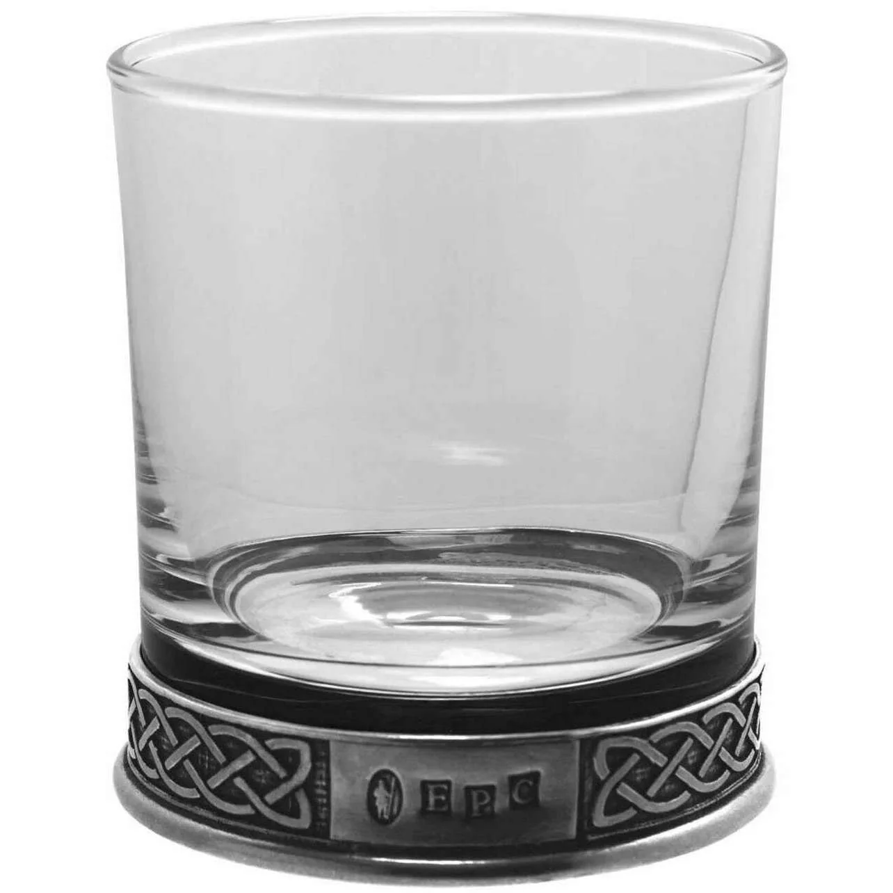 English Pewter Company 11oz Single Celtic Tumbler - Clear/Silver