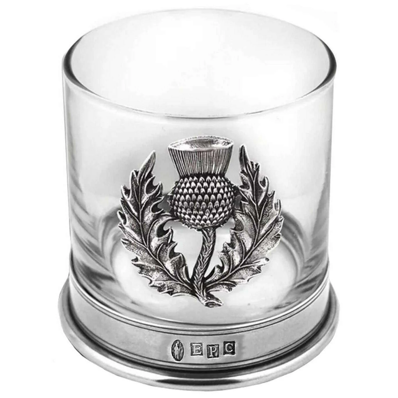 English Pewter Company 11oz Single Thistle Tumbler - Silver
