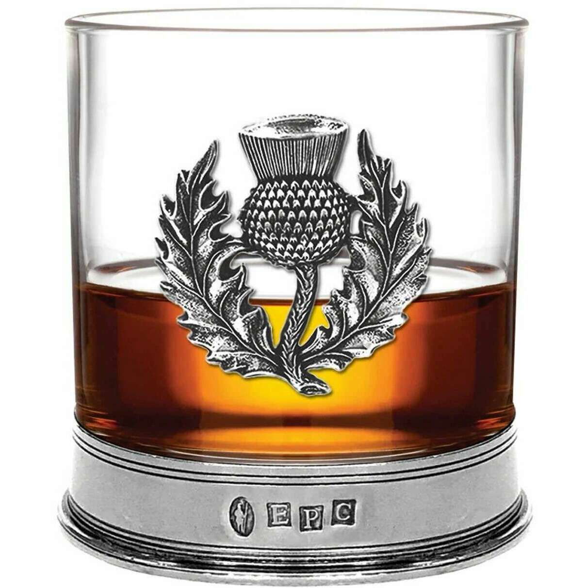 English Pewter Company 11oz Single Thistle Tumbler - Silver - Image 2