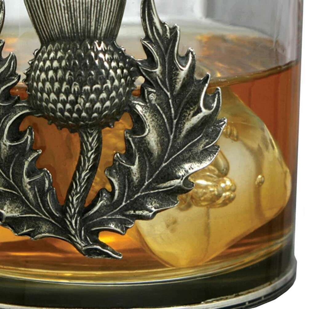 English Pewter Company 11oz Single Thistle Tumbler - Silver - Image 3