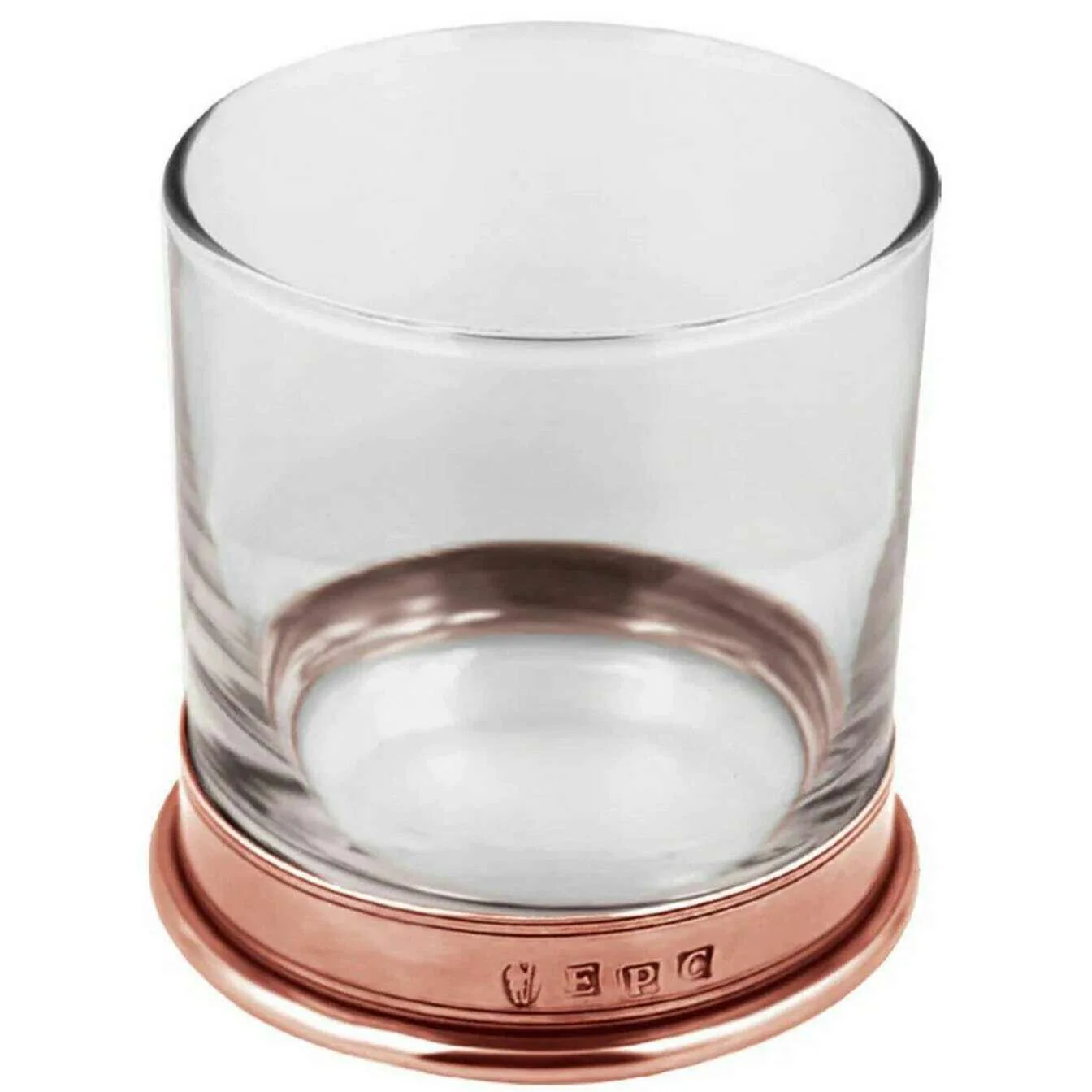 English Pewter Company 11oz Single Tumbler - Clear/Rose Gold