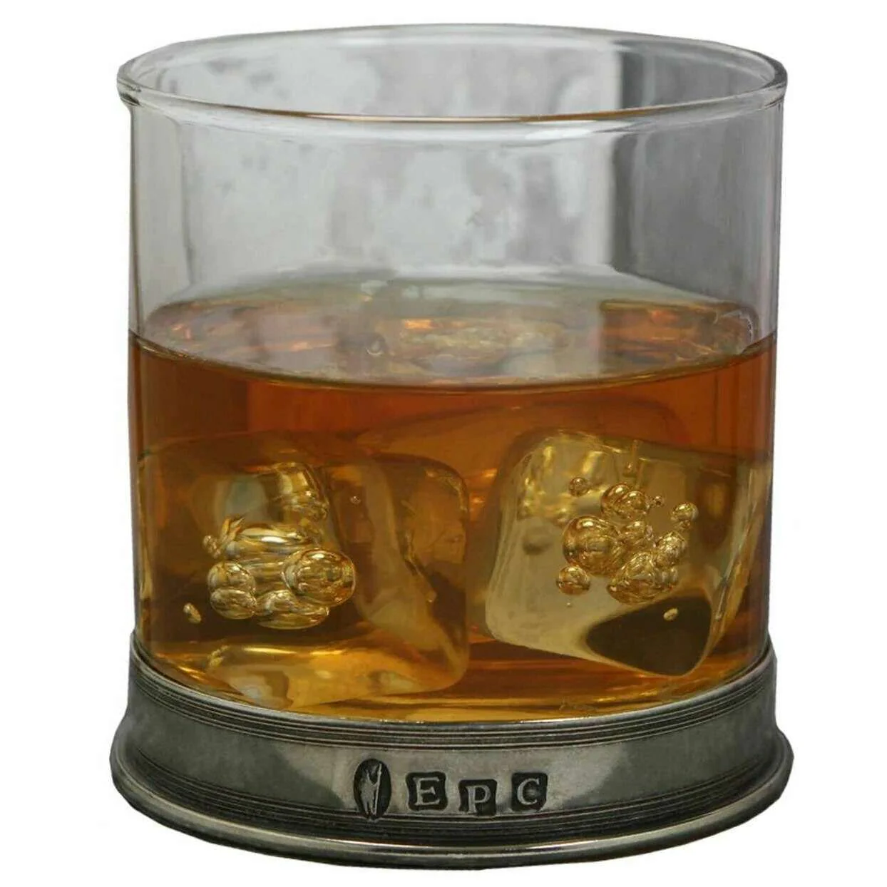 English Pewter Company 11oz Single Vogue Tumbler - Clear/Silver - Image 2
