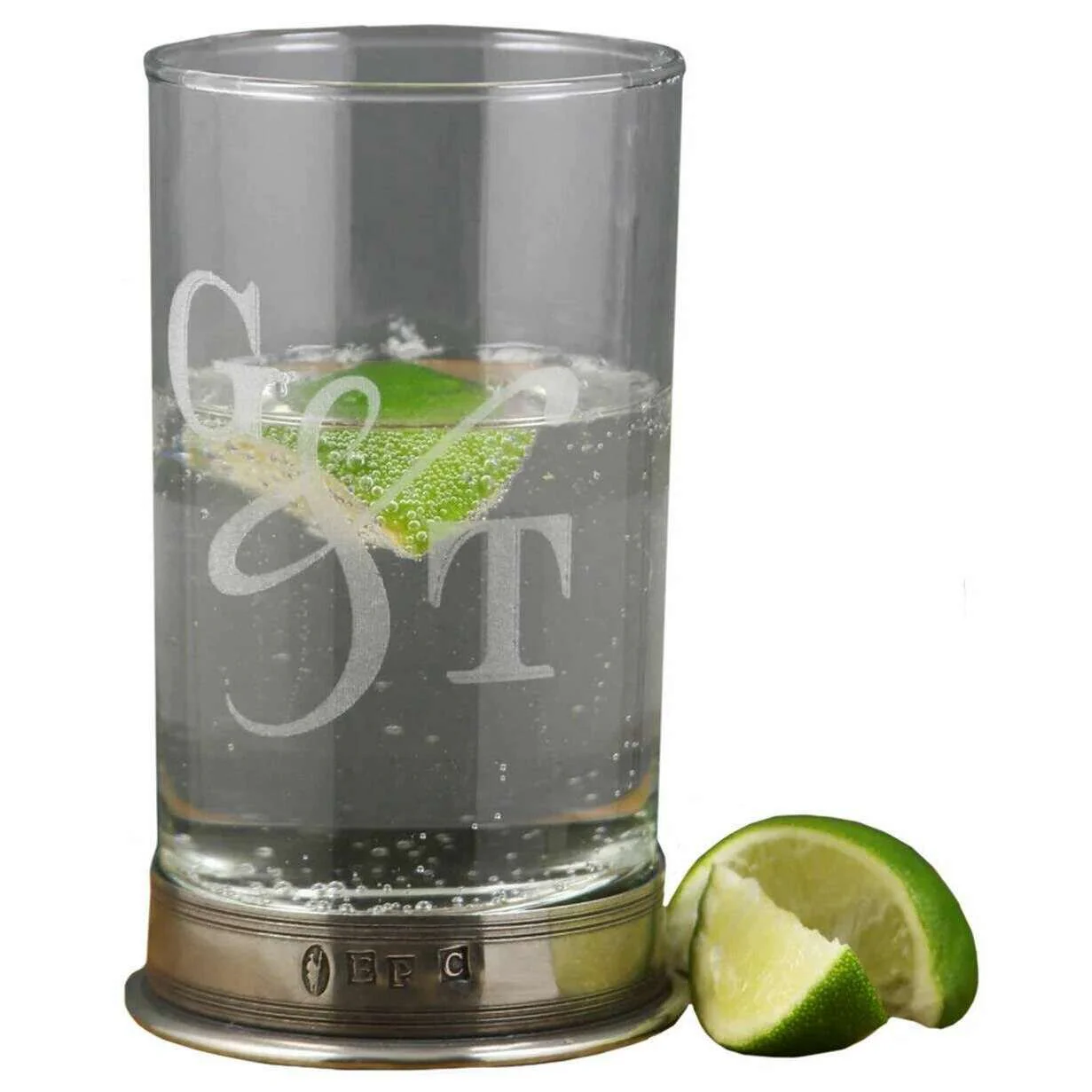 English Pewter Company 12oz G & T Single Gin Highball Glass - Clear - Image 2