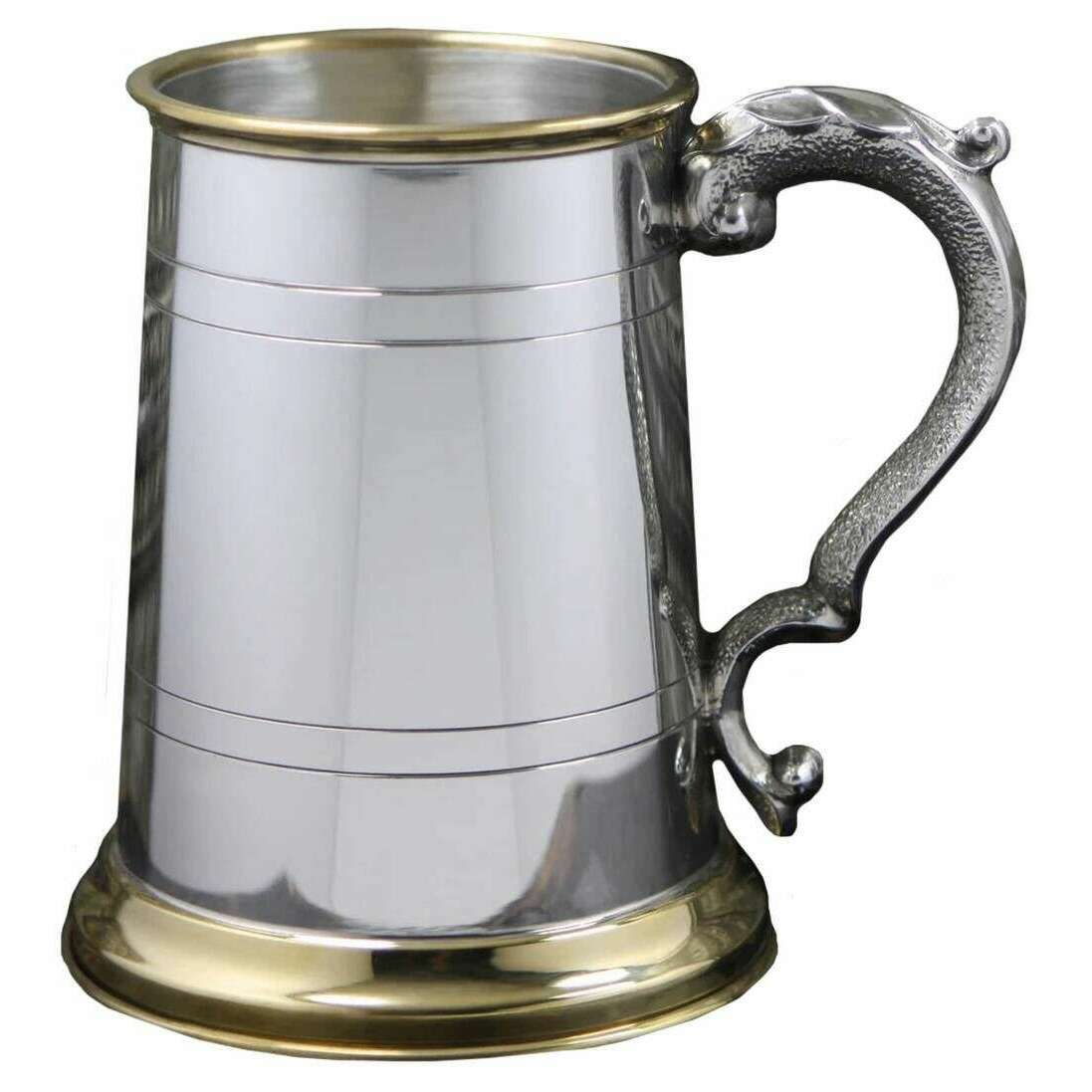 English Pewter Company 1pt Brunel Tankard - Silver - Image 3