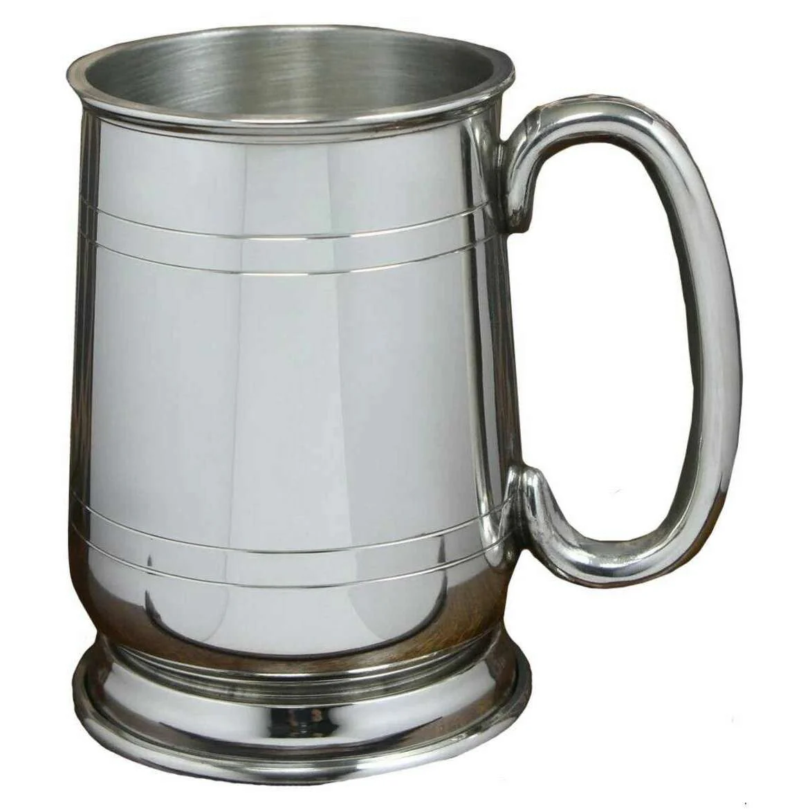 English Pewter Company 1pt Cavalier C Handle Tankard - Silver - Image 3