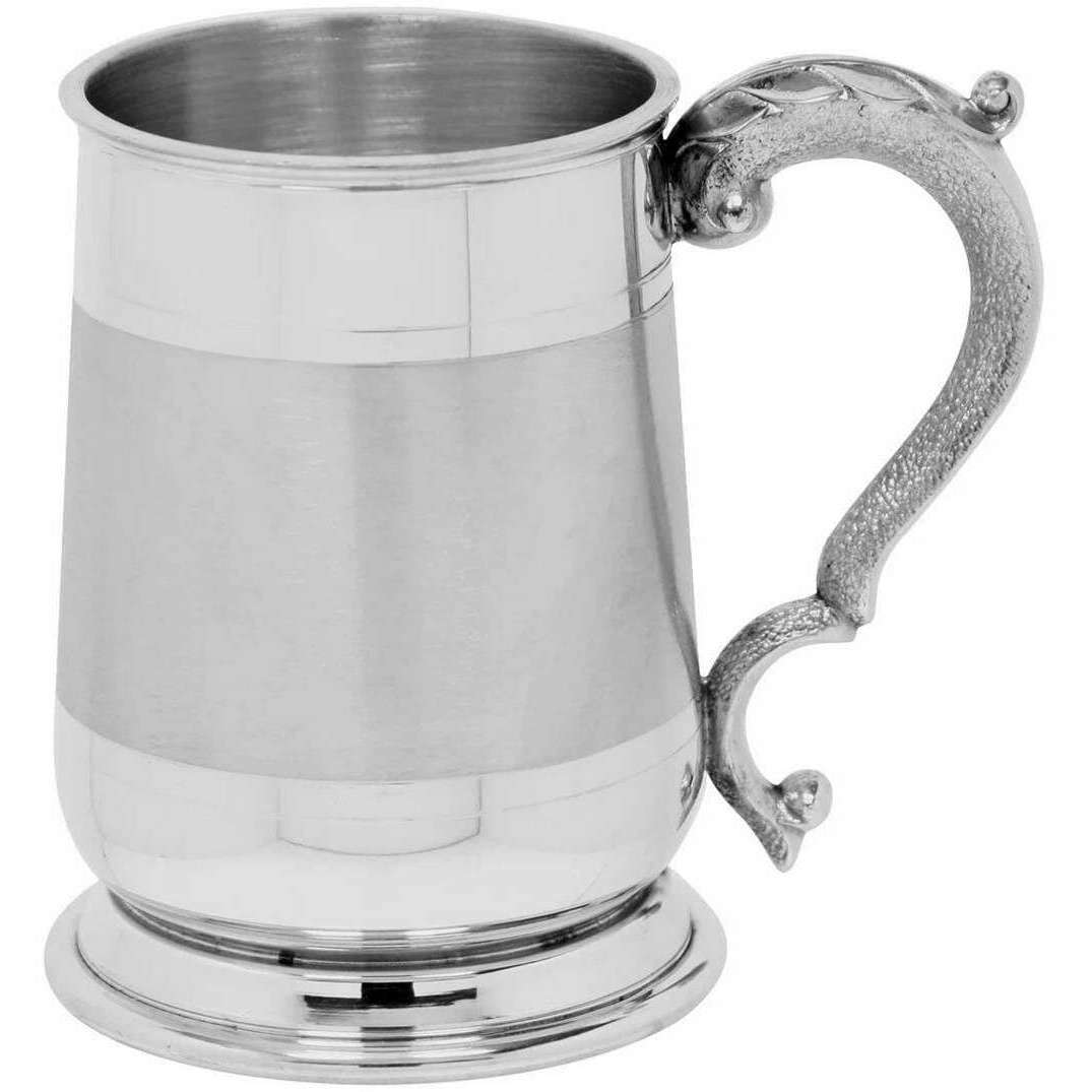 English Pewter Company 1pt Cavalier Satin Band Tankard - Silver
