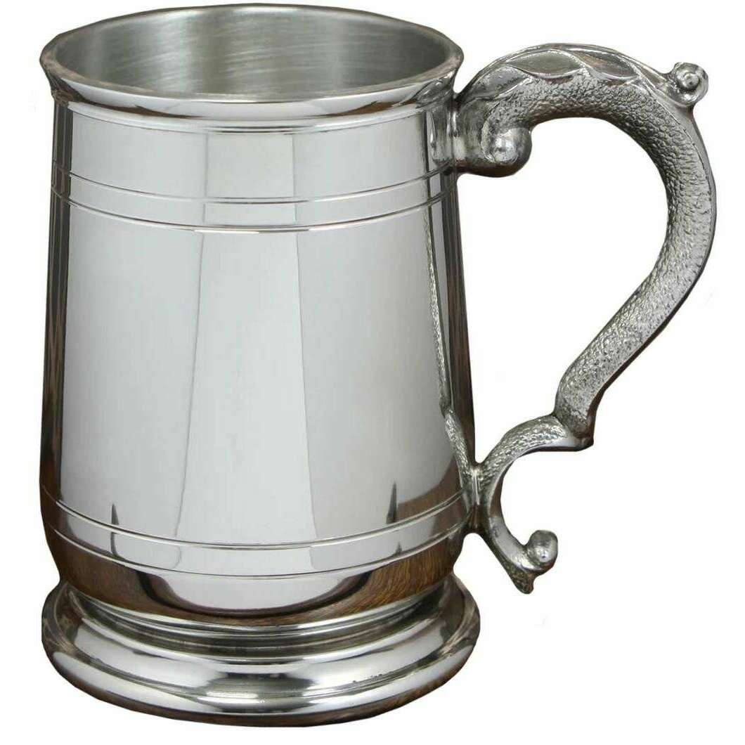English Pewter Company 1pt Cavalier Tankard - Silver - Image 3