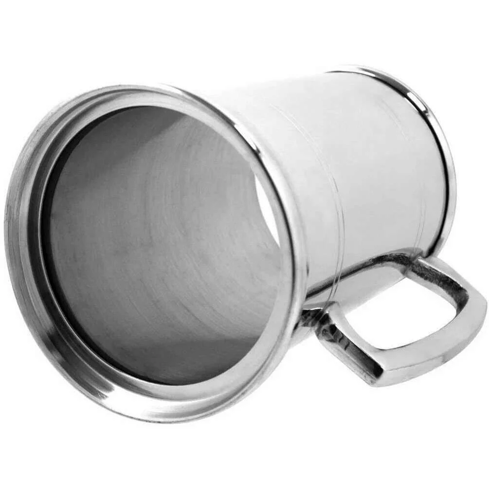 English Pewter Company 1pt Glass Bottom Tankard - Silver