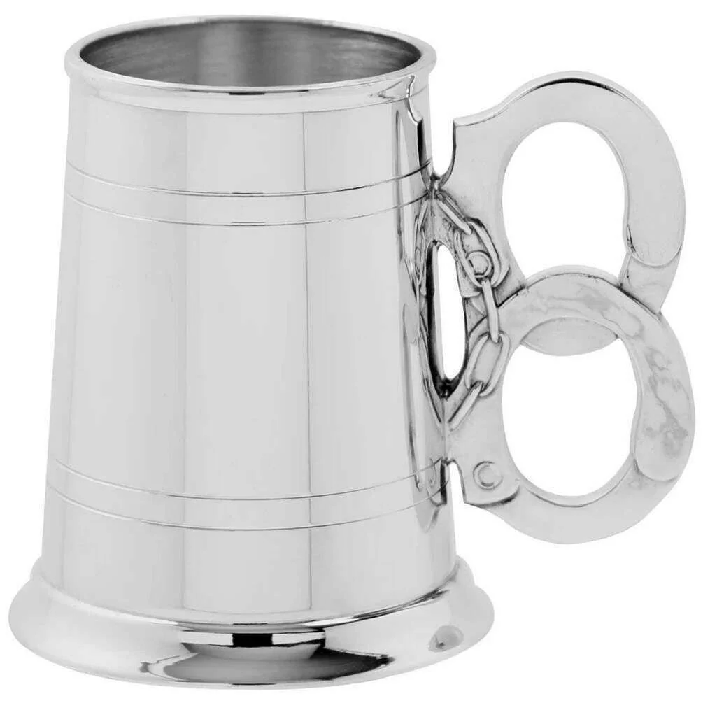 English Pewter Company 1pt Handcuff Tankard - Silver
