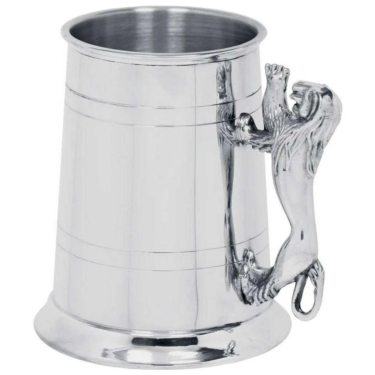 English Pewter Company 1pt Lion Tankard - Silver - Image 2
