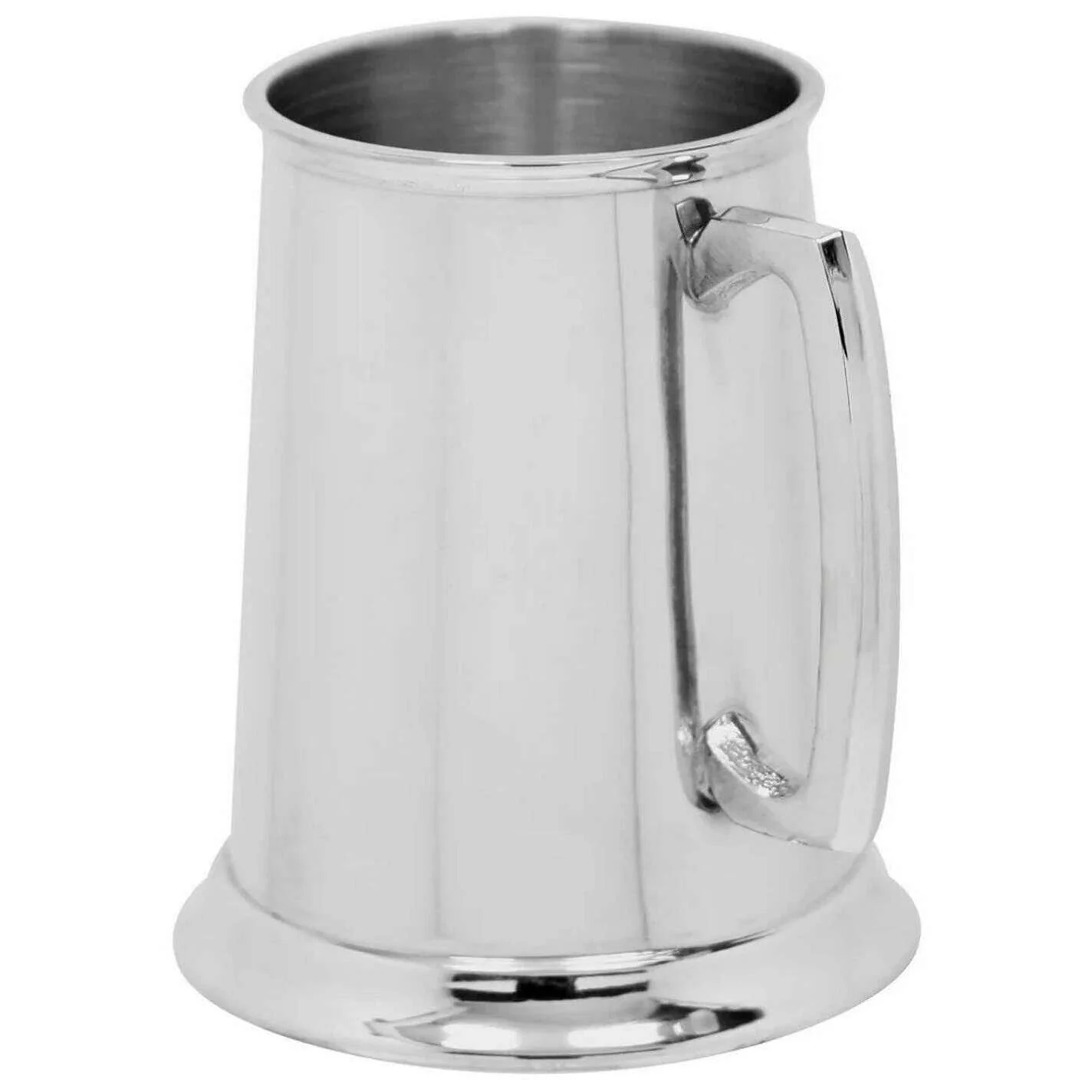 English Pewter Company 1pt Plain Straight Tankard - Silver - Image 2