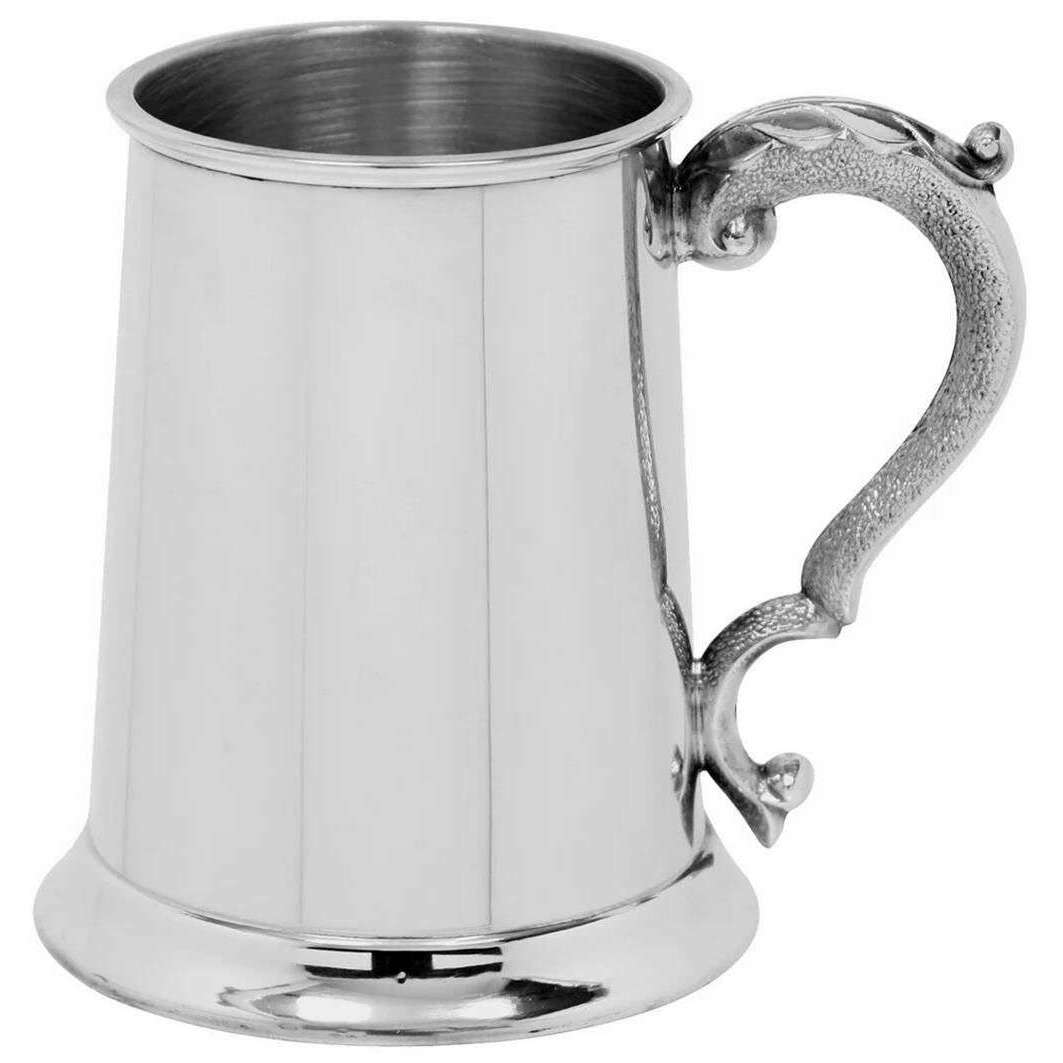 English Pewter Company 1pt Plain Straight Tankard - Silver