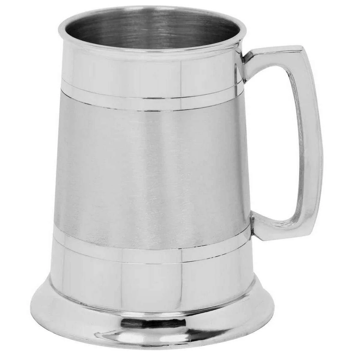 English Pewter Company 1pt Satin Band Tankard - Silver
