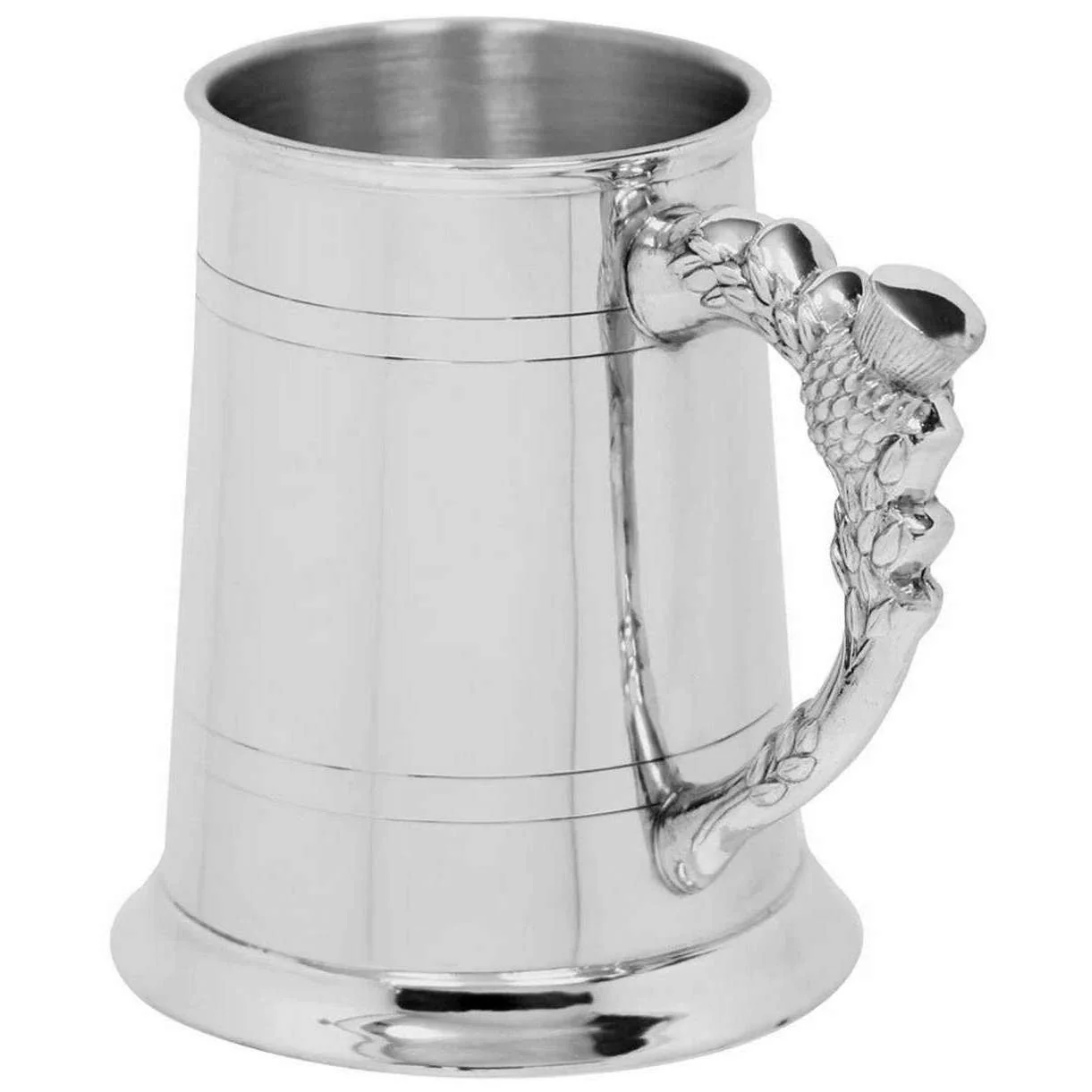 English Pewter Company 1pt Thistle Tankard - Silver - Image 2