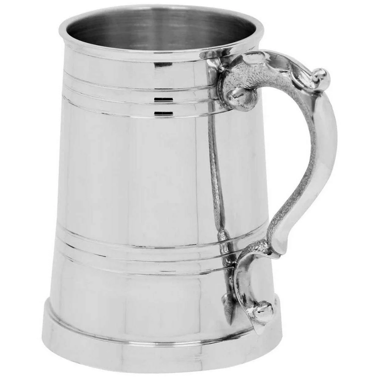 English Pewter Company 1pt Worcester Tankard - Silver - Image 2