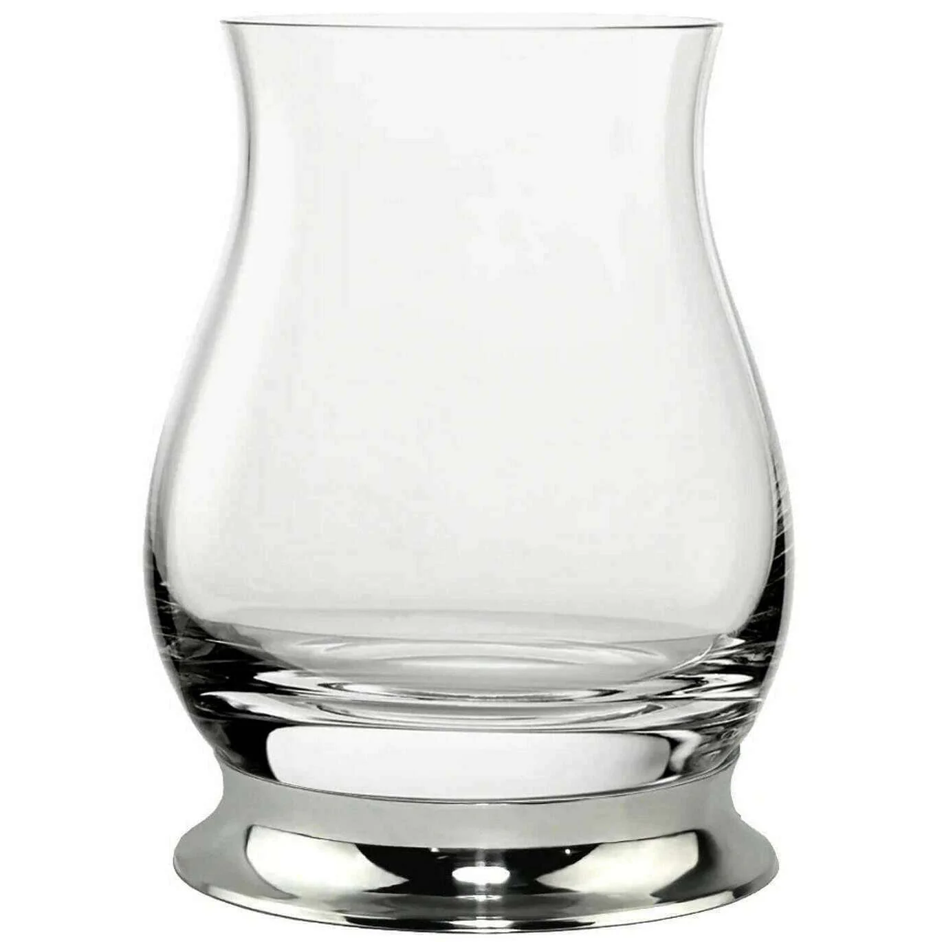 English Pewter Company 350ml Pewter Glencairn Whisky Mixer Glass - Clear/Silver