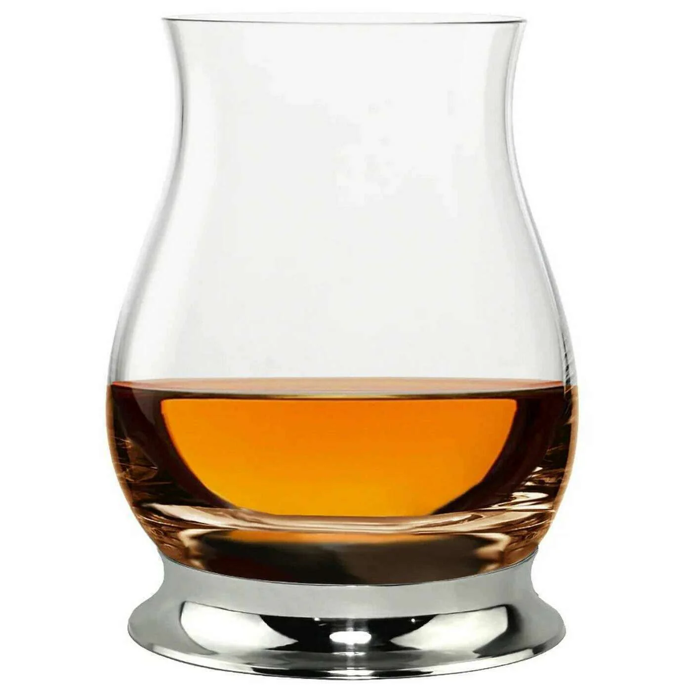 English Pewter Company 350ml Pewter Glencairn Whisky Mixer Glass - Clear/Silver - Image 2