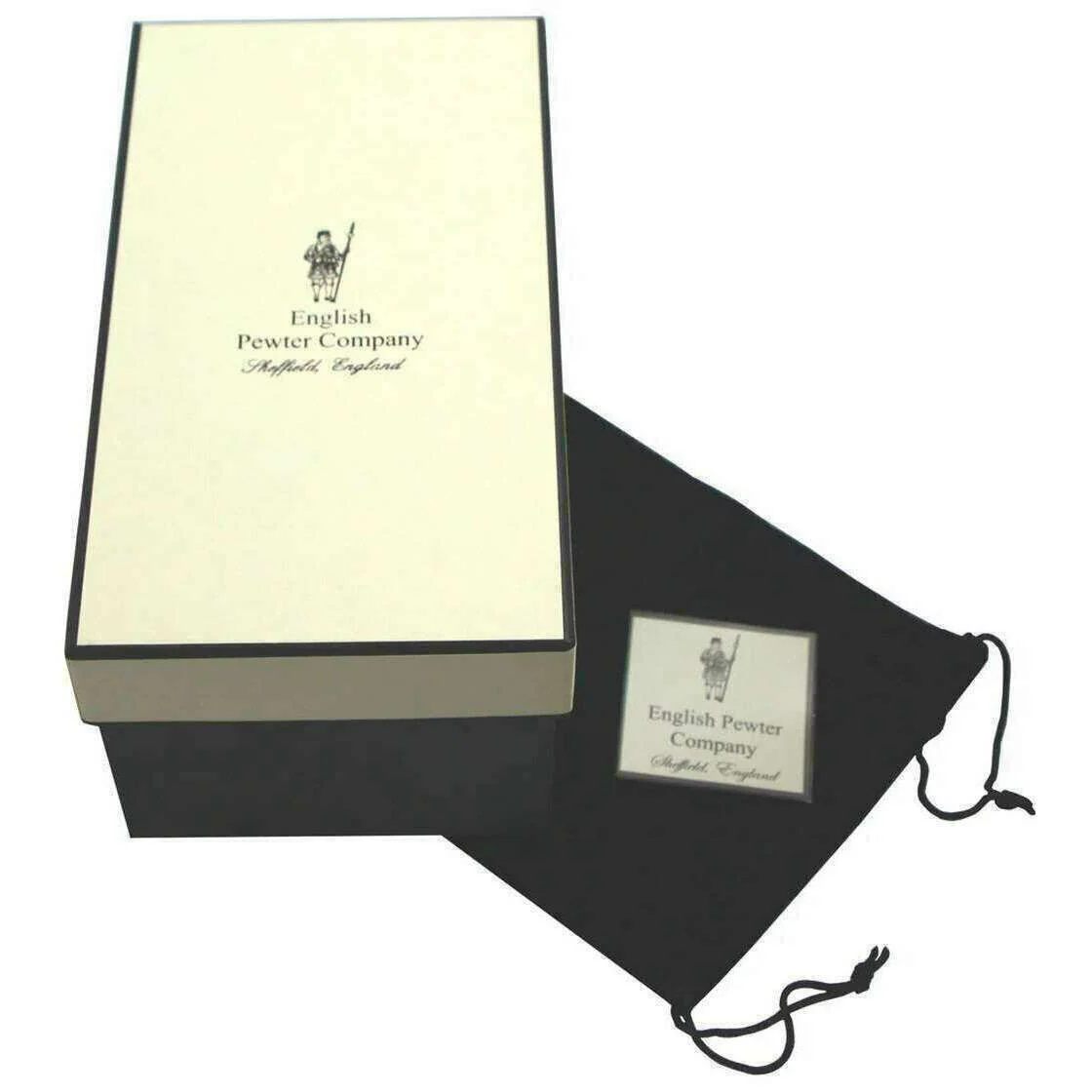 English Pewter Company 410ml Single Stag Brandy Glass - Silver/Clear - Image 2
