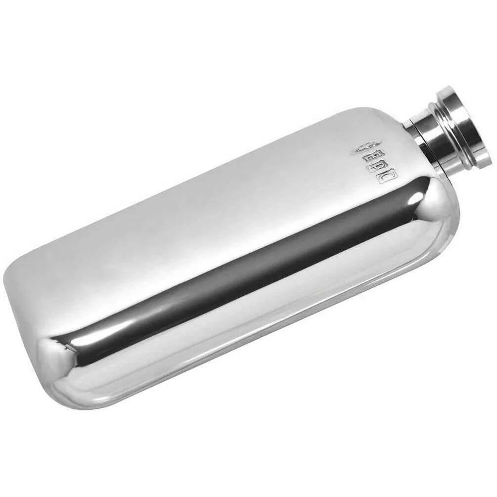 English Pewter Company 4oz Purse Flask - Silver - Image 2