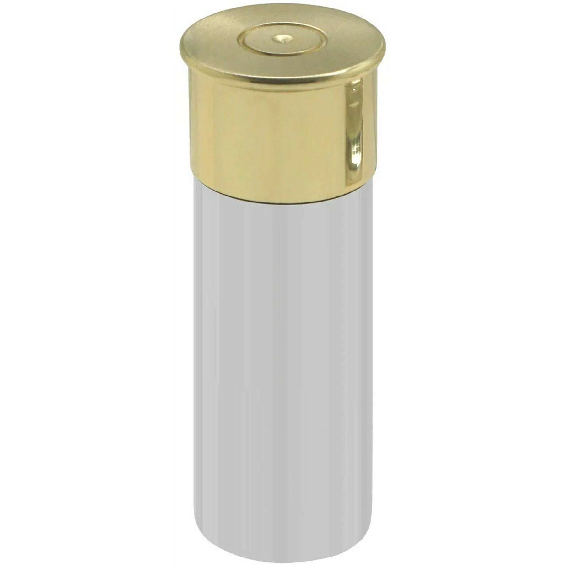 English Pewter Company 4oz Shotgun Cartridge Hip Flask - Silver/Gold